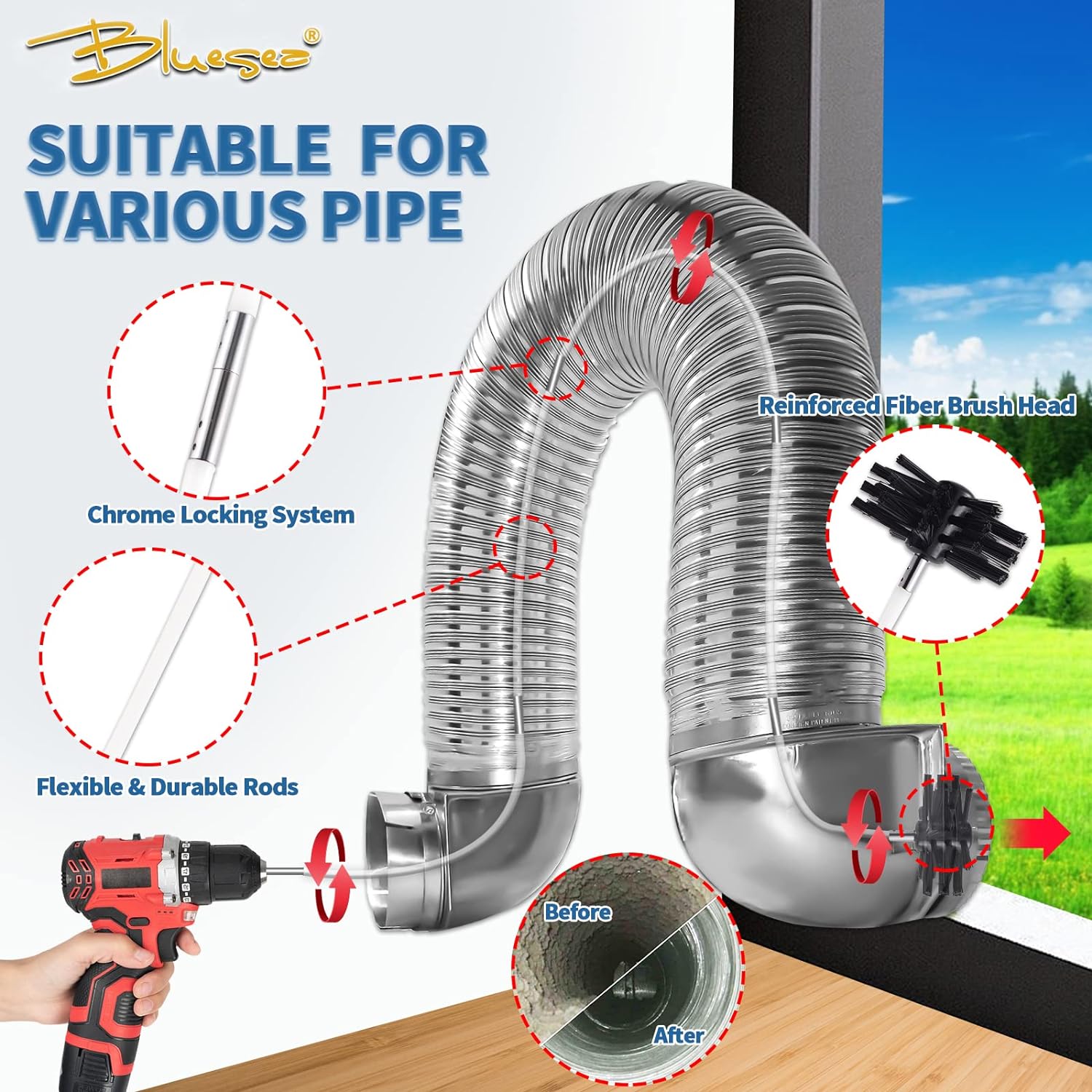 Dryer Vent Cleaning Kit